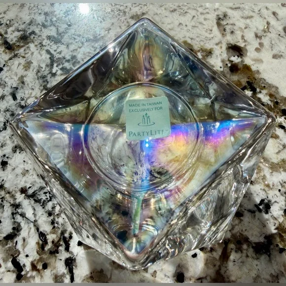 PartyLite Votive or Crystal/Stone Sphere Holder_Iridescent Finish_P8035 - Picture 3 of 6
